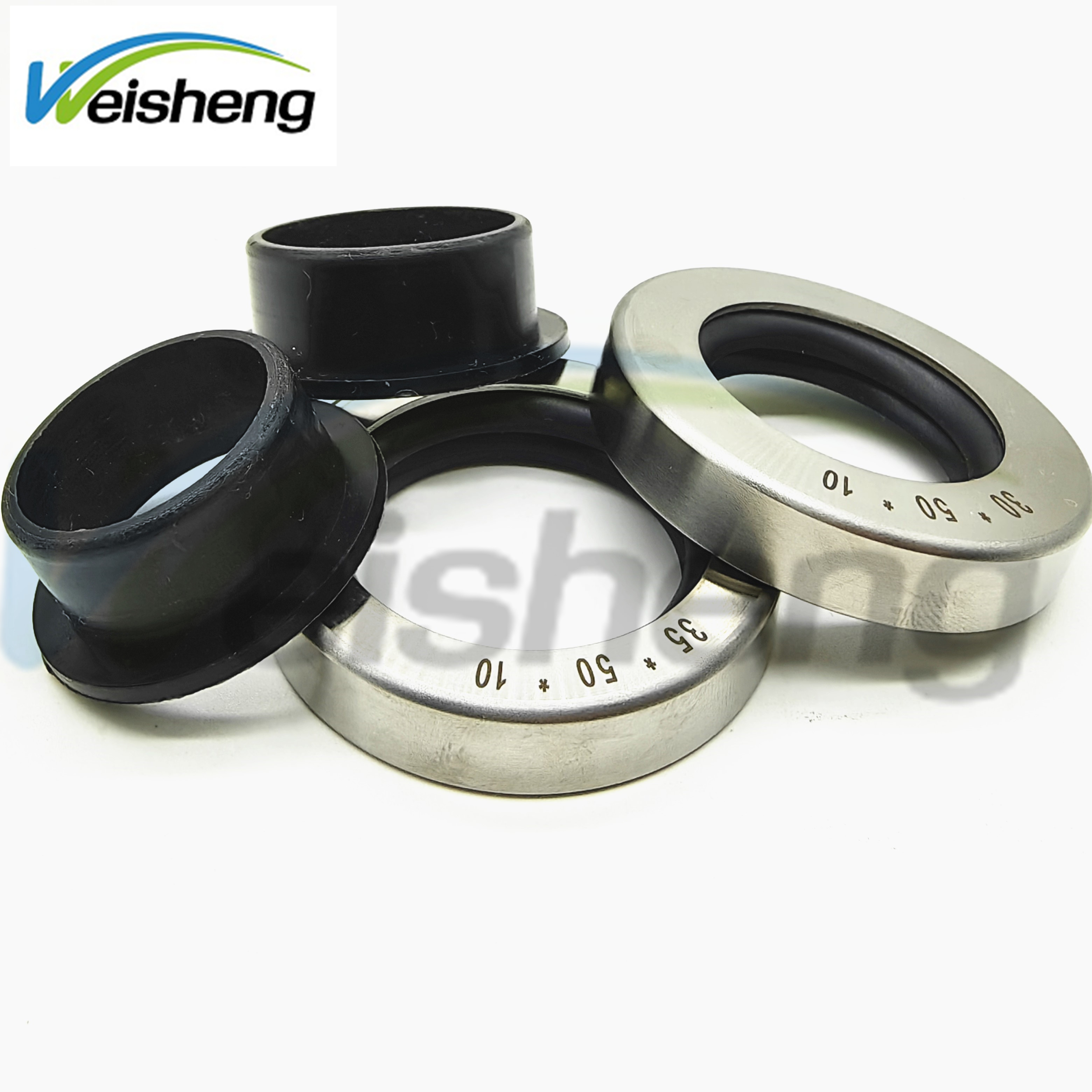 WS-SEALS Air compressor oil seal Dual PTFE Lip Stainless Steel rotary oil seal